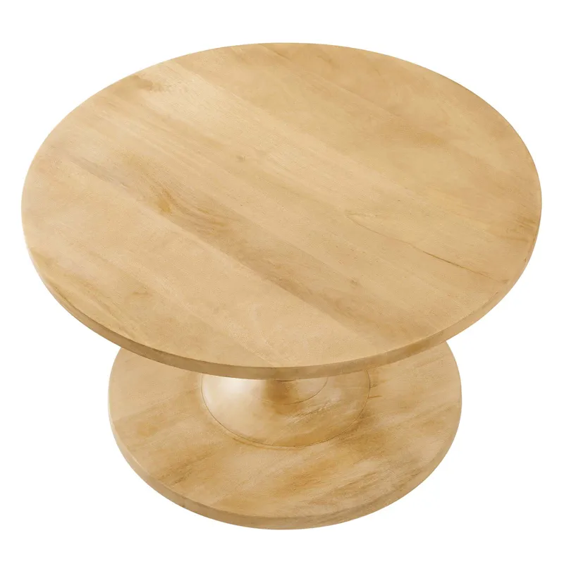 Lina Round Mango Wood Coffee Table