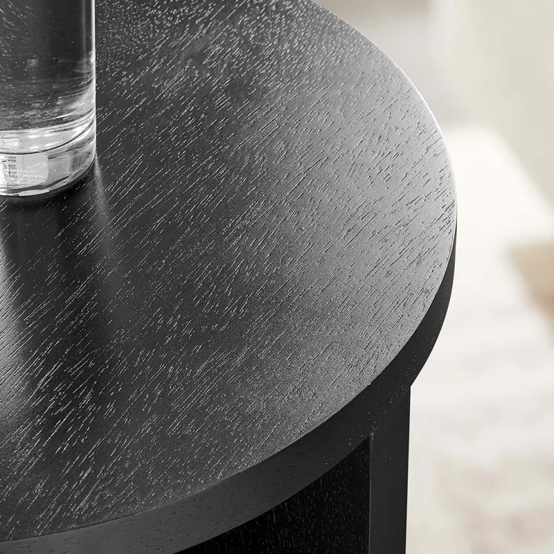 Silas Round Mango Wood Side Table