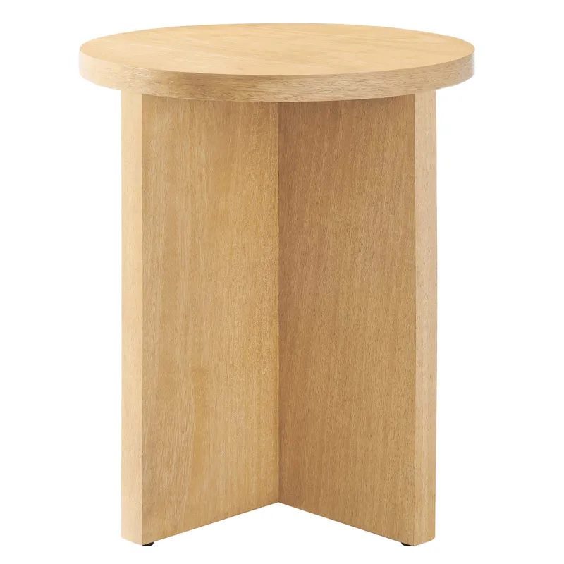 Silas Round Mango Wood Side Table