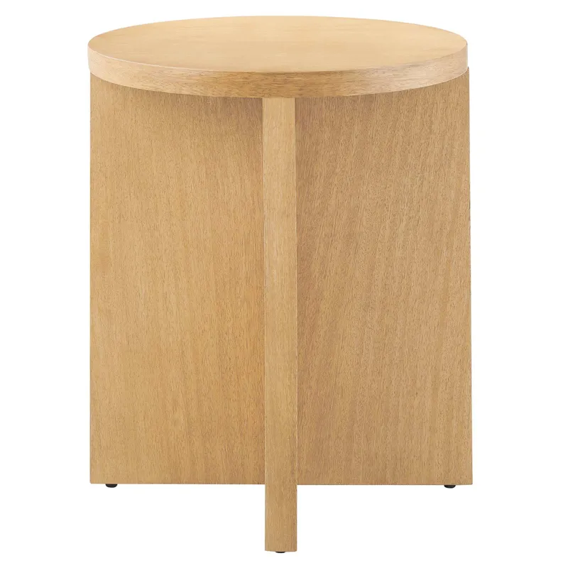 Silas Round Mango Wood Side Table