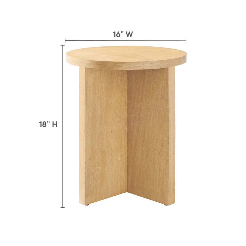 Silas Round Mango Wood Side Table
