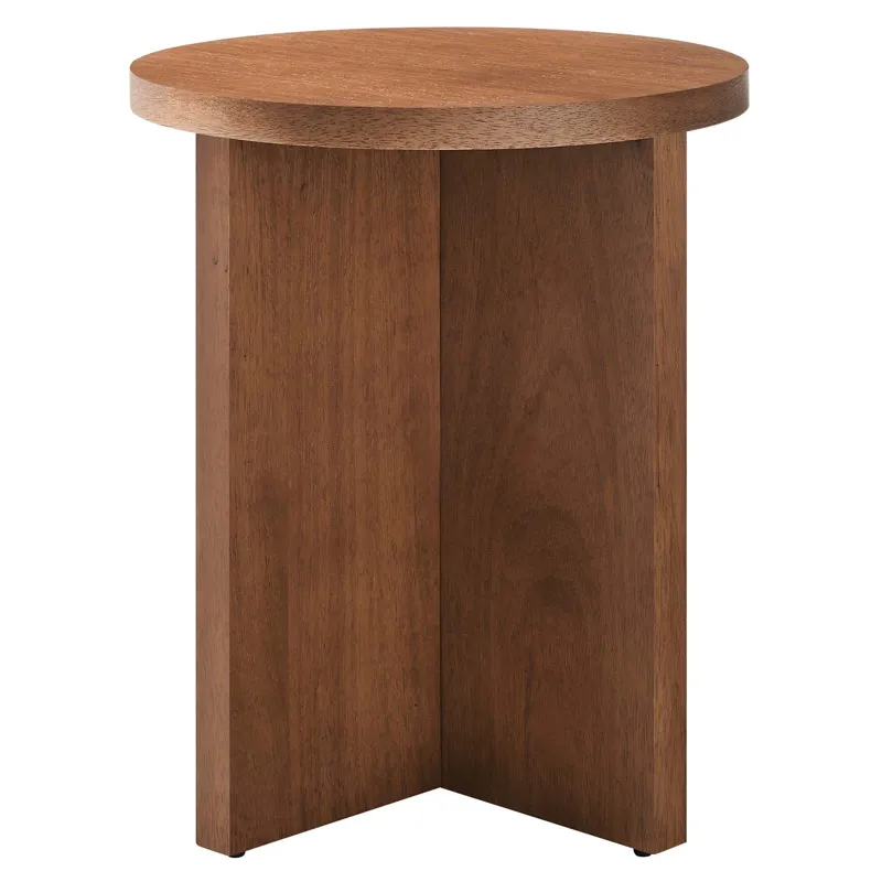 Silas Round Mango Wood Side Table