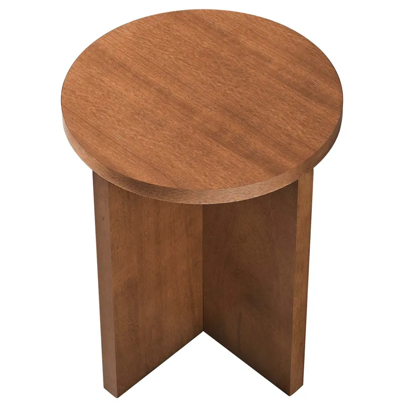 Silas Round Mango Wood Side Table