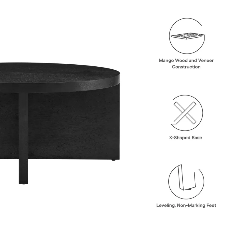 Silas Round Mango Wood Coffee Table