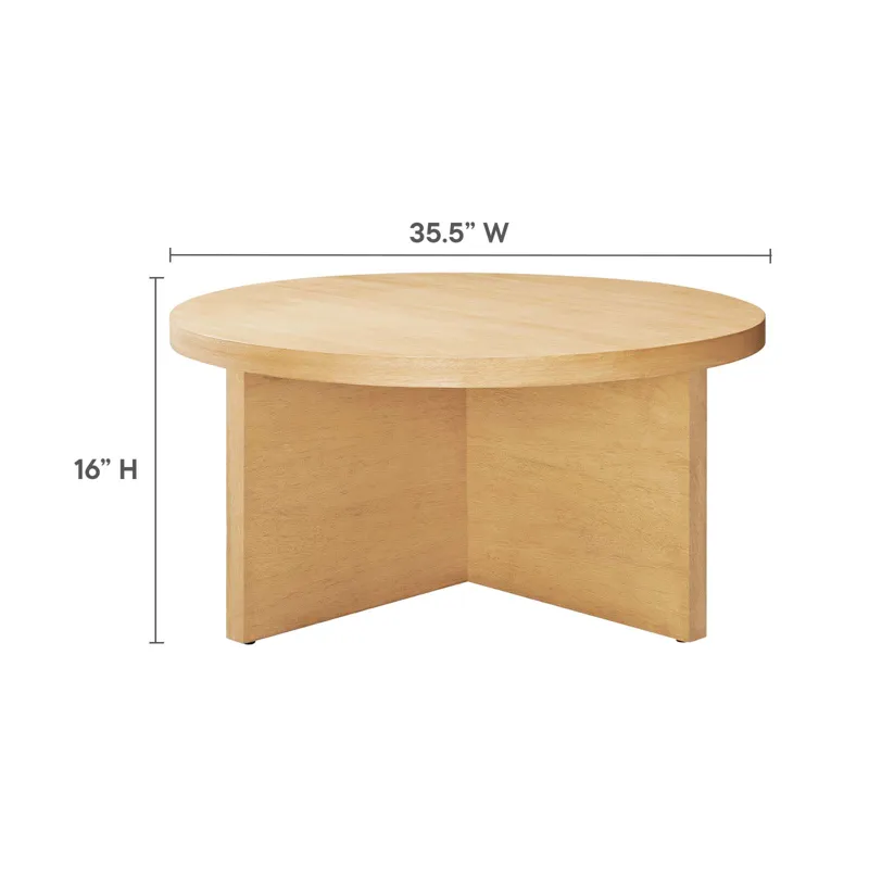 Silas Round Mango Wood Coffee Table