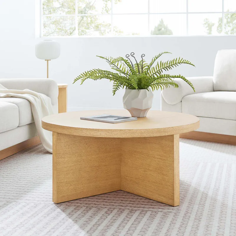 Silas Round Mango Wood Coffee Table