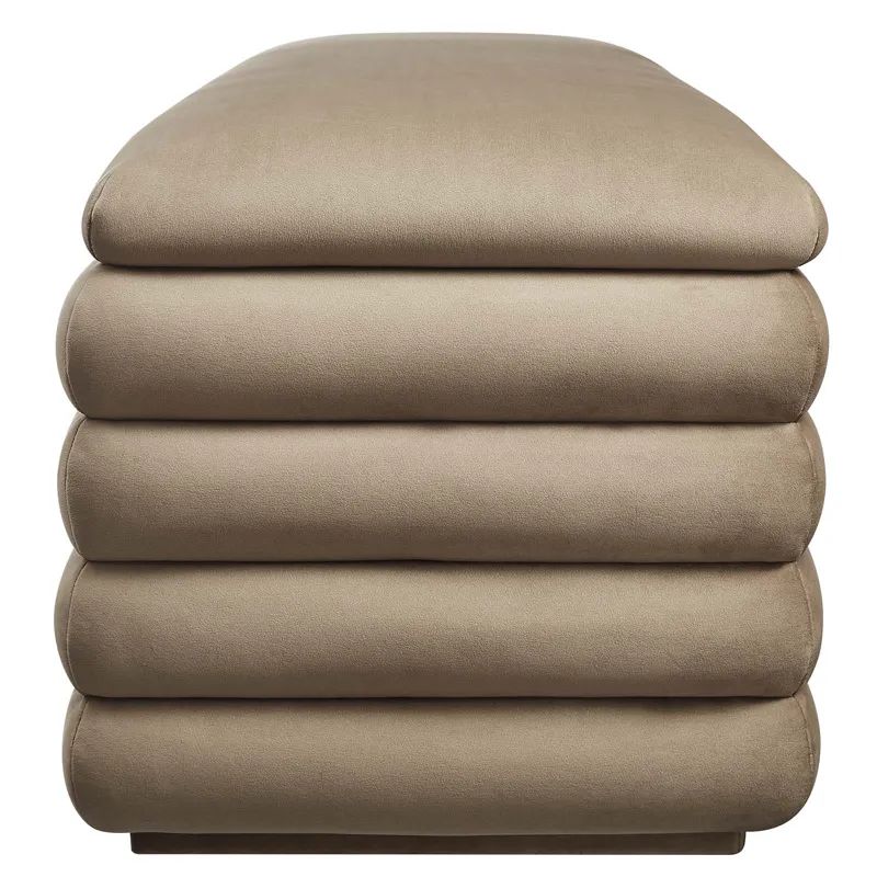Mezzo Upholstered Performance Velvet Storage Bench