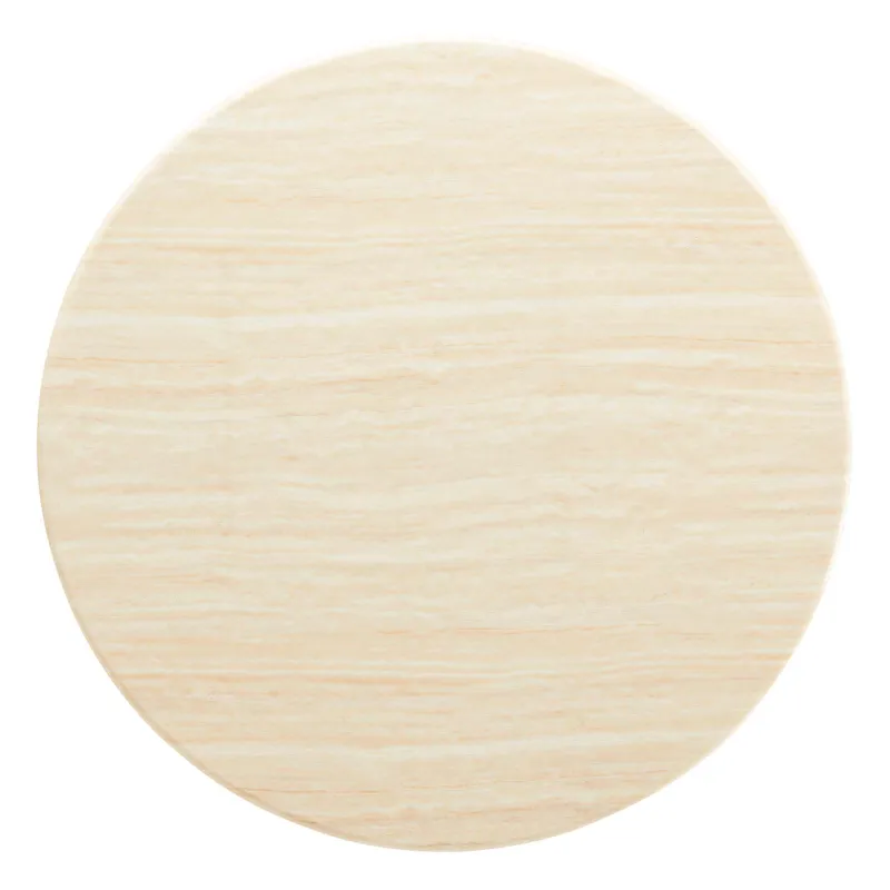 Lippa 48" Round Artificial Travertine Dining Table