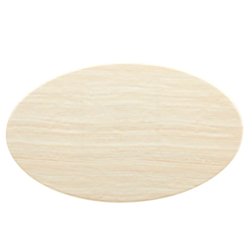 Lippa 60” Oval Artificial Travertine Dining Table