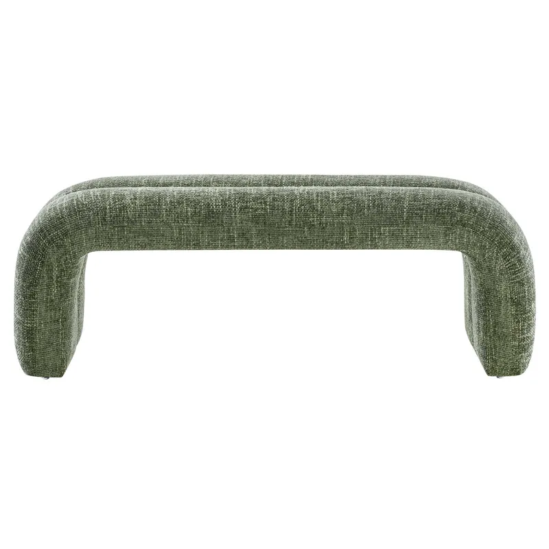 Dax 50.5" Chenille Upholstered Accent Bench