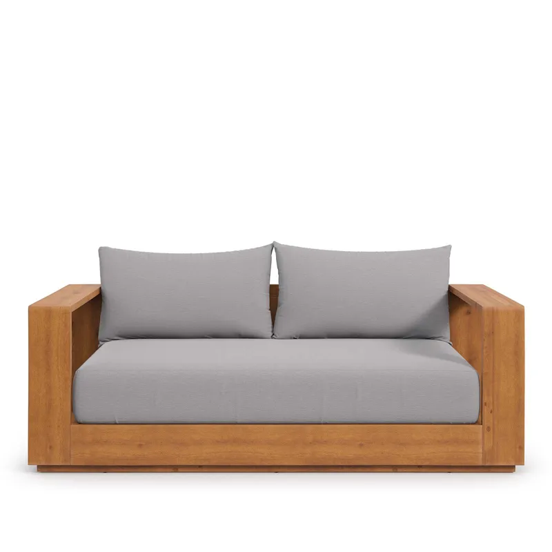 Tahoe Acacia Wood Outdoor Patio Acacia Wood Loveseat