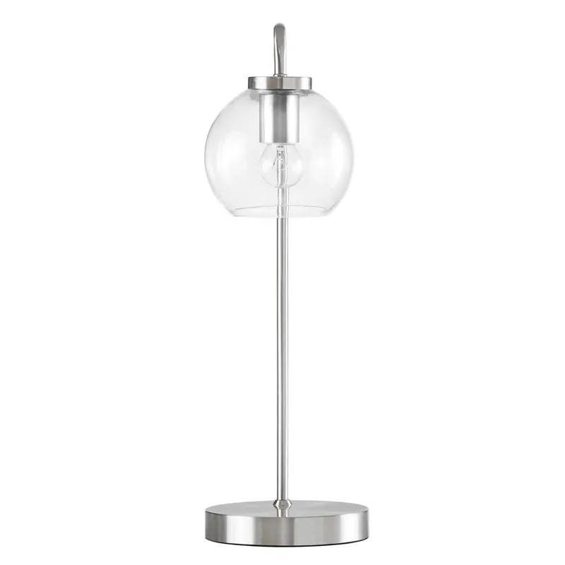 Silo Glass Globe and Metal Table Lamp