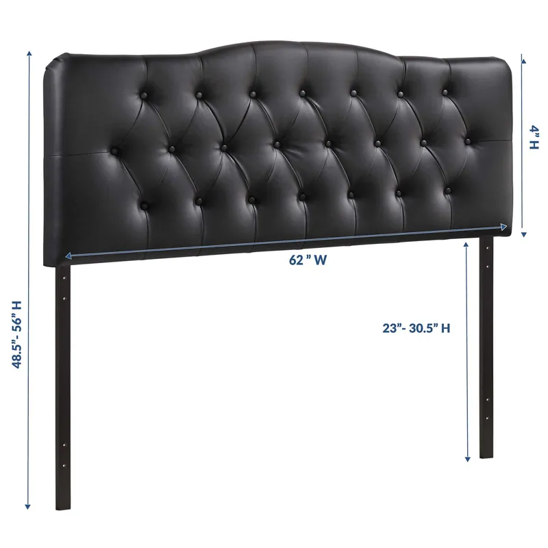 Annabel Queen Upholstered Vinyl Headboard