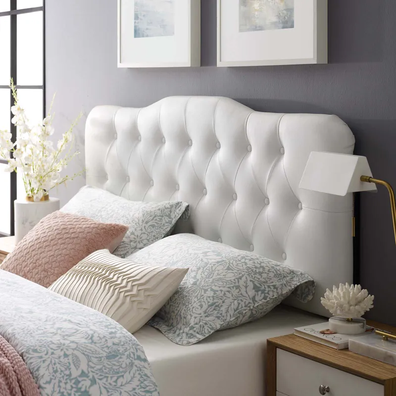 Annabel King Upholstered Vinyl Headboard