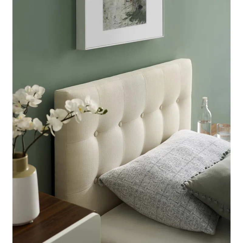 Emily Twin Upholstered Fabric Headboard
