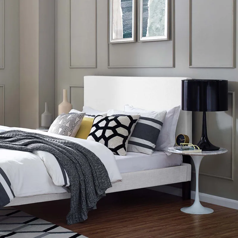 Taylor Full / Queen Upholstered Linen Fabric Headboard
