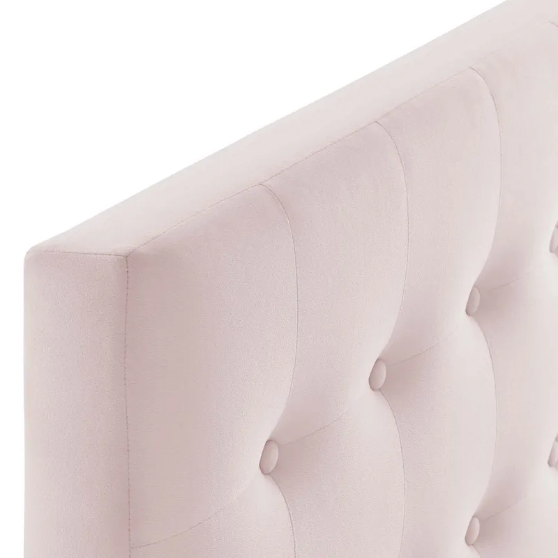 Emily Twin Biscuit Tufted Performance Velvet Headboard