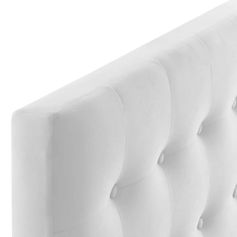 Emily Twin Biscuit Tufted Performance Velvet Headboard