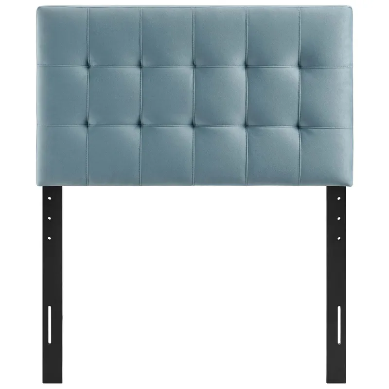 Lily Biscuit Tufted Twin Performance Velvet Headboard