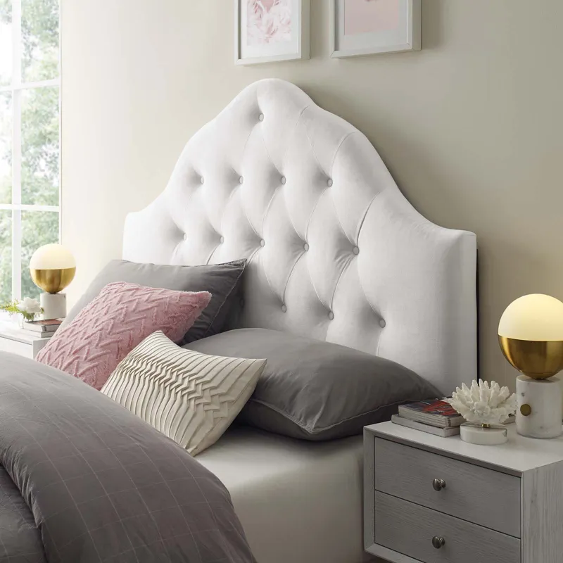 Sovereign King Diamond Tufted Performance Velvet Headboard