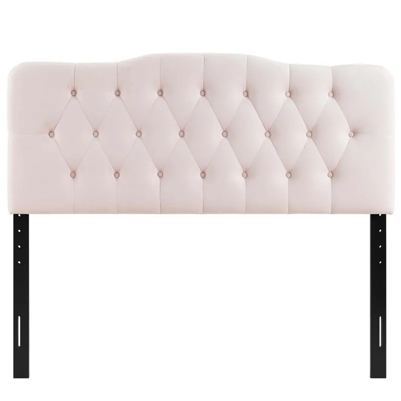 Annabel King Diamond Tufted Performance Velvet Headboard