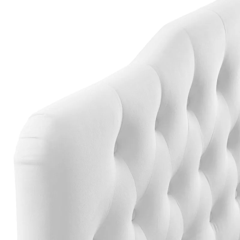Annabel Queen Diamond Tufted Performance Velvet Headboard