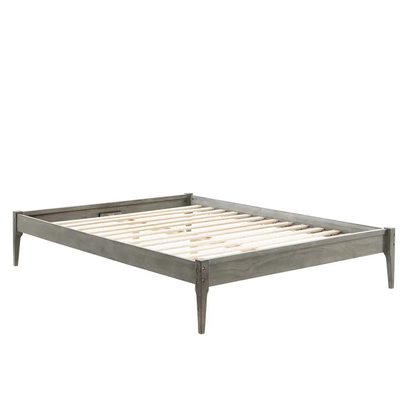 June Twin Wood Platform Bed Frame