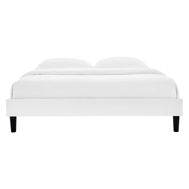 Reign King Performance Velvet Platform Bed Frame