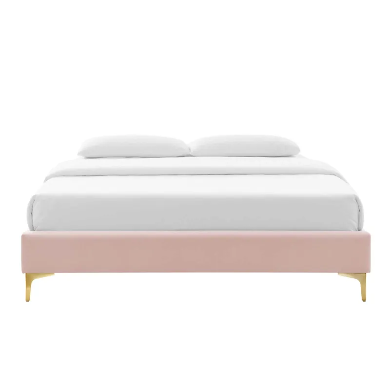 Sutton Queen Performance Velvet Bed Frame