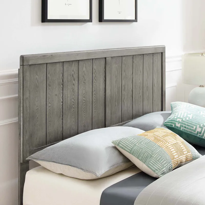 Alana Queen Wood Platform Bed With Angular Frame