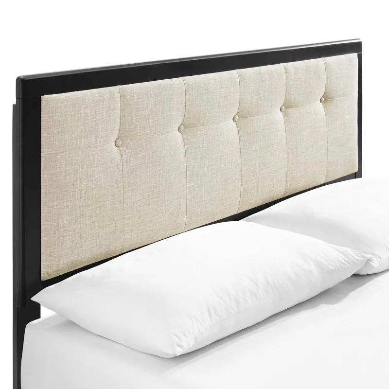 Willow King Wood Platform Bed With Splayed Legs