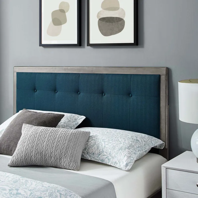 Willow King Wood Platform Bed With Splayed Legs