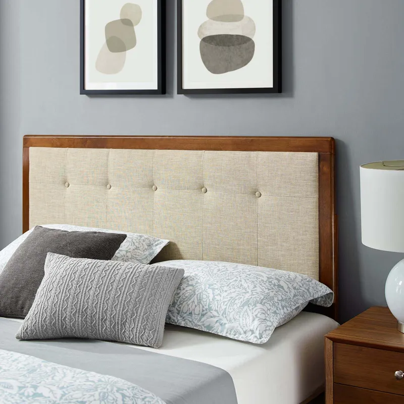 Willow King Wood Platform Bed With Splayed Legs