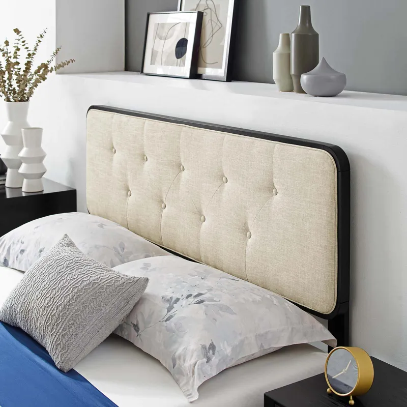 Bridgette Full Wood Platform Bed With Angular Frame