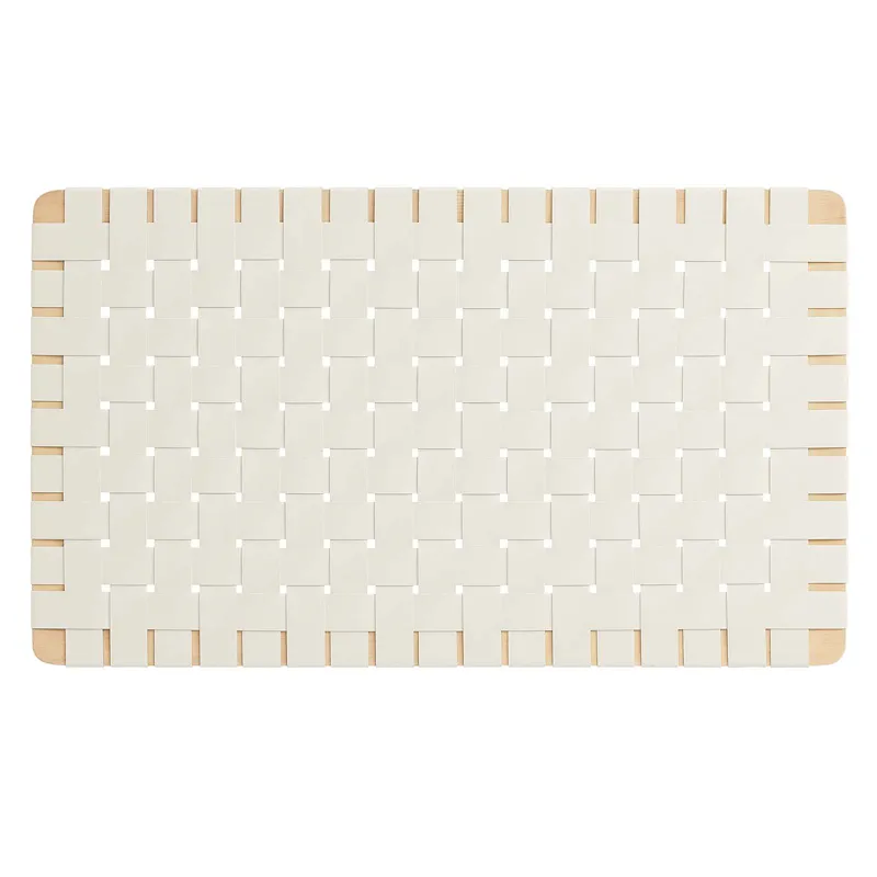 Sparta Weave Wall-Mount Twin Vegan Leather Headboard