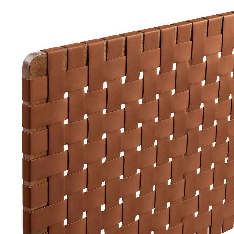 Sparta Weave Full Vegan Leather Headboard