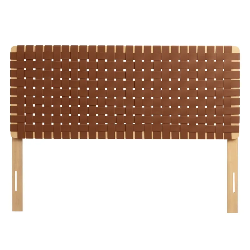 Sparta Weave Full Vegan Leather Headboard
