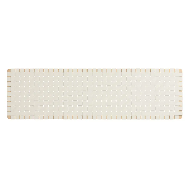 Sparta Weave Wall-Mount King Vegan Leather Headboard