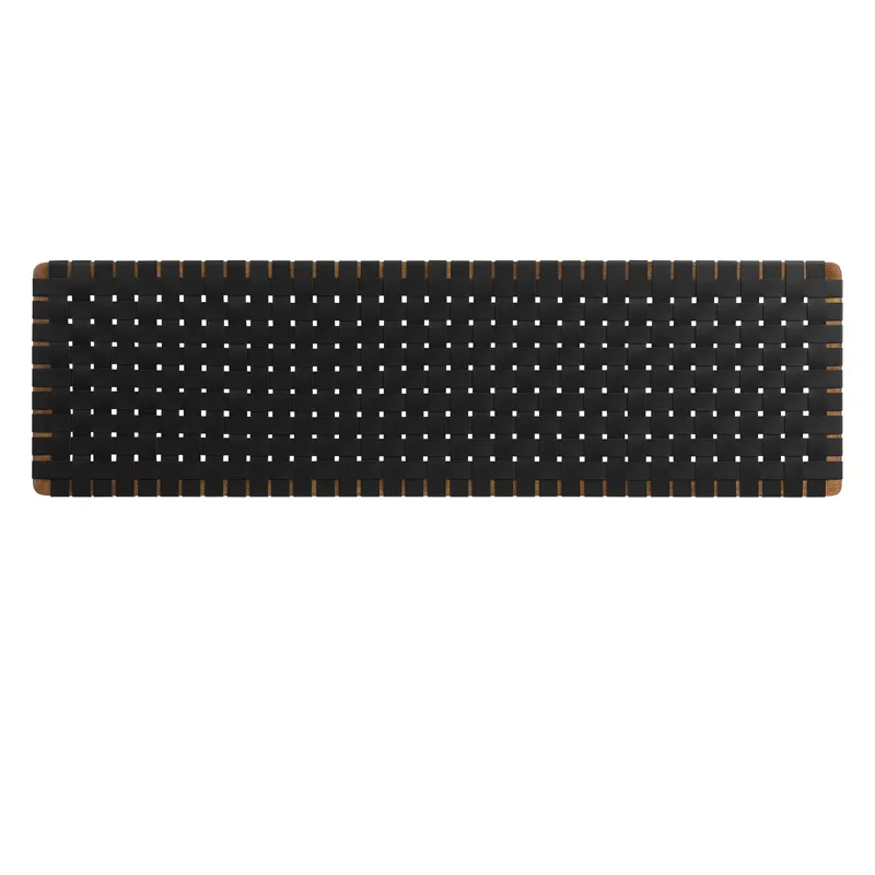 Sparta Weave Wall-Mount King Vegan Leather Headboard
