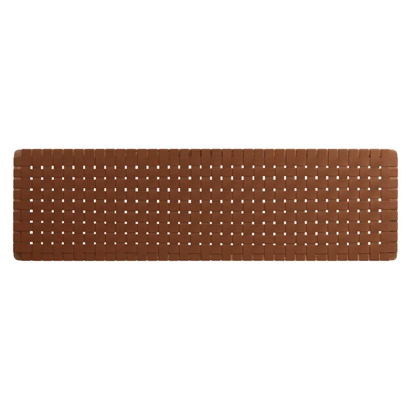 Sparta Weave Wall-Mount King Vegan Leather Headboard
