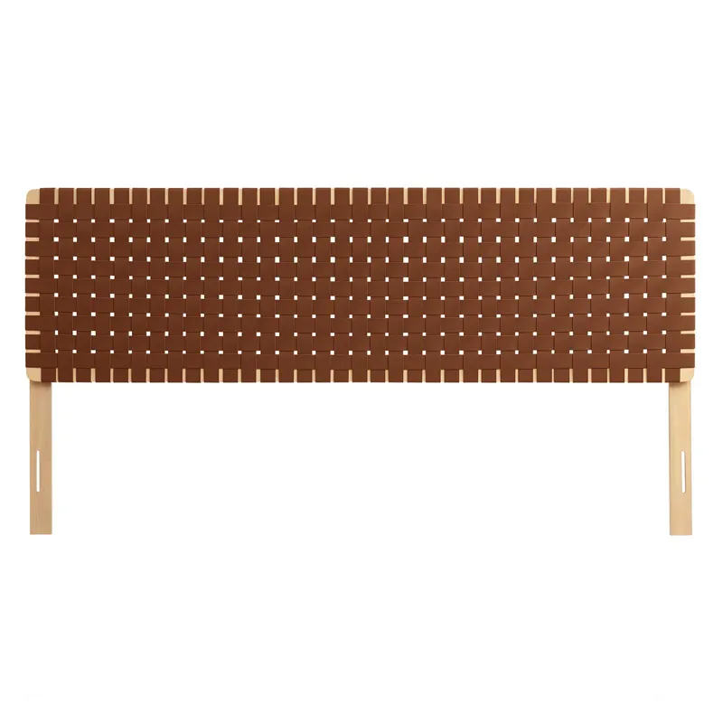 Sparta Weave King Vegan Leather Headboard