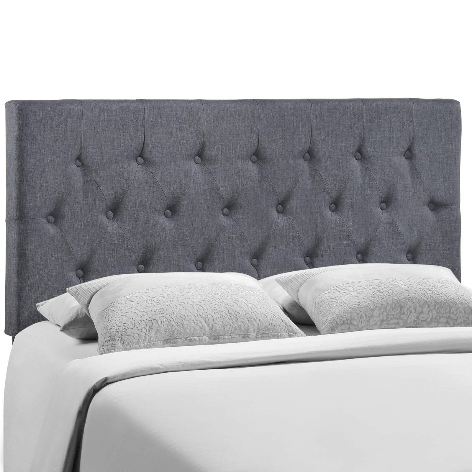 Clique Queen Upholstered Fabric Headboard MOD5202SMK by Modway at