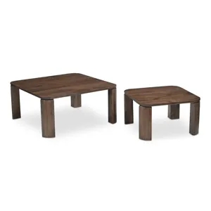 Bailey Nesting Coffee Table Deep Brown