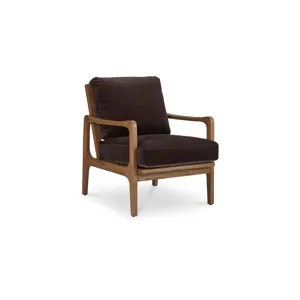 Fearne Accent Chair - Dark Brown