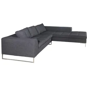 Sulla Sectional Right Charcoal Fabric
