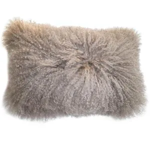 Lamb Fur Pillow Rect. Natural