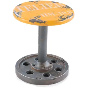 Wheel Stool Yellow