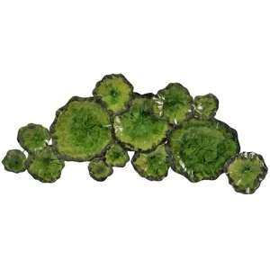 Metal Lily Pad Wall Décor