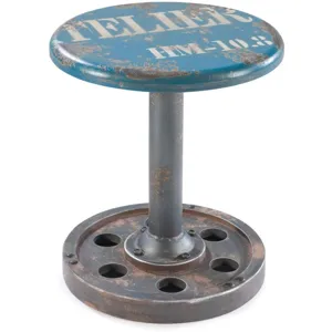 Wheel Stool Blue