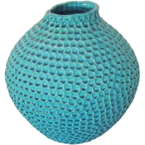 Porcini Vase Short Blue-M2